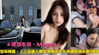 理想车震·富人圈女神车内调戏搞车震3部曲